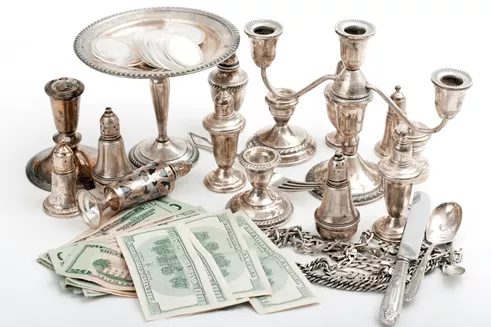 WE BUY SCRAP SILVER