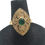 Thumbnail: Estate Emerald & Diamond 14k Yellow Gold Ring