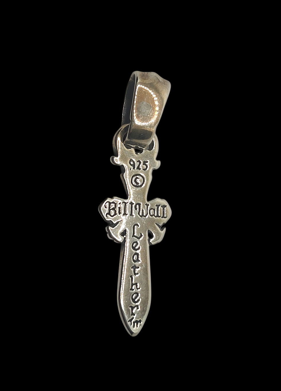 Thumbnail: BWL Bill Wall Leather Sterling Saber Cross Pendant