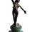 Thumbnail: Small Bronze Statue of Goddess Woman on Green Base