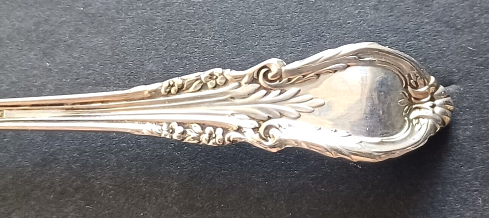 Thumbnail: Sir Christopher by Wallace Sterling Silver Solid Bon Bon Spoon w/ Pierced Bowl