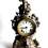 Thumbnail: Antique Ansonia Bronze Gold Gilt Cherub Mantle Clock ~ Key Wind & Working
