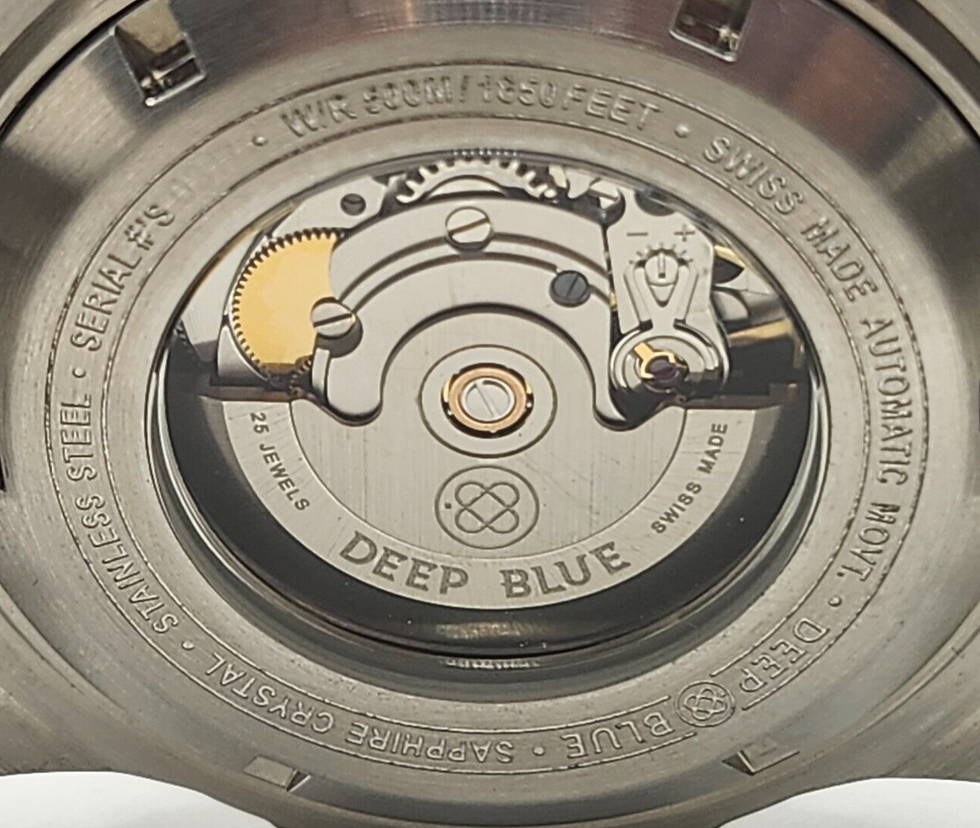 Thumbnail: Deep Blue Swiss Automatic Bluewater Diver 500 Abalone Dial