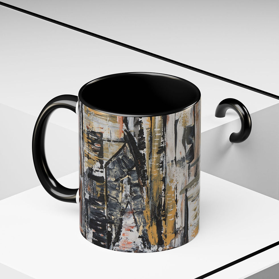 Thumbnail: "Urban Veins" – Artistic Ceramic Mug (11/15oz)