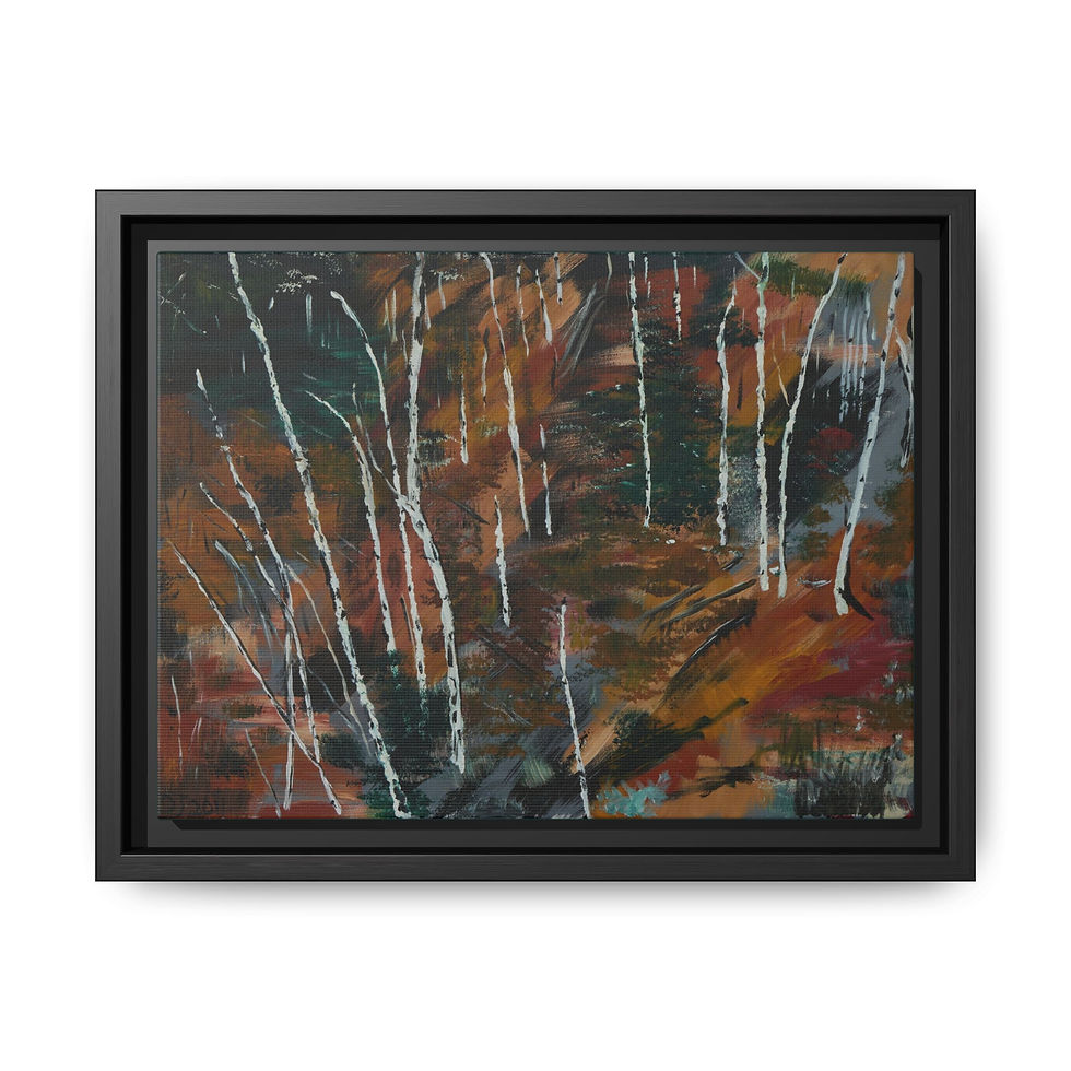 Thumbnail: "Aspen" - Framed Matte Canvas Wall Art