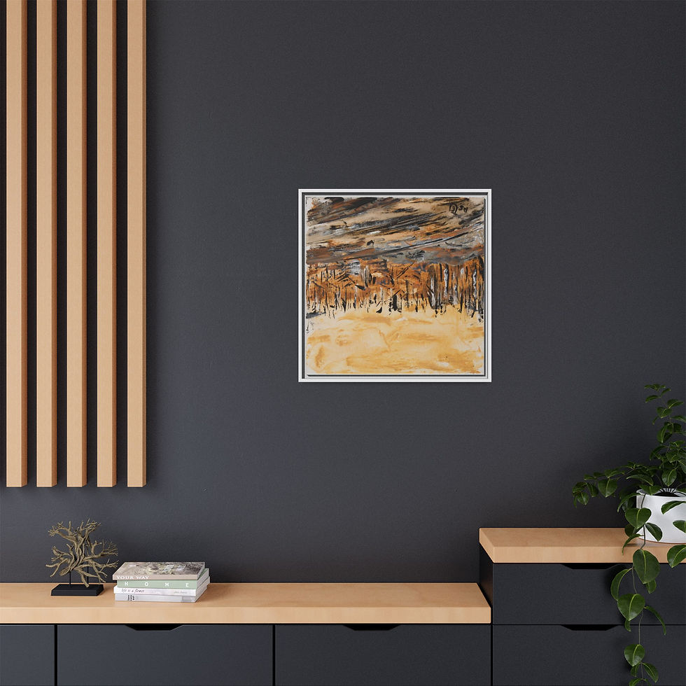 Thumbnail: "Road to Jasper" - Framed Matte Canvas Wall Art