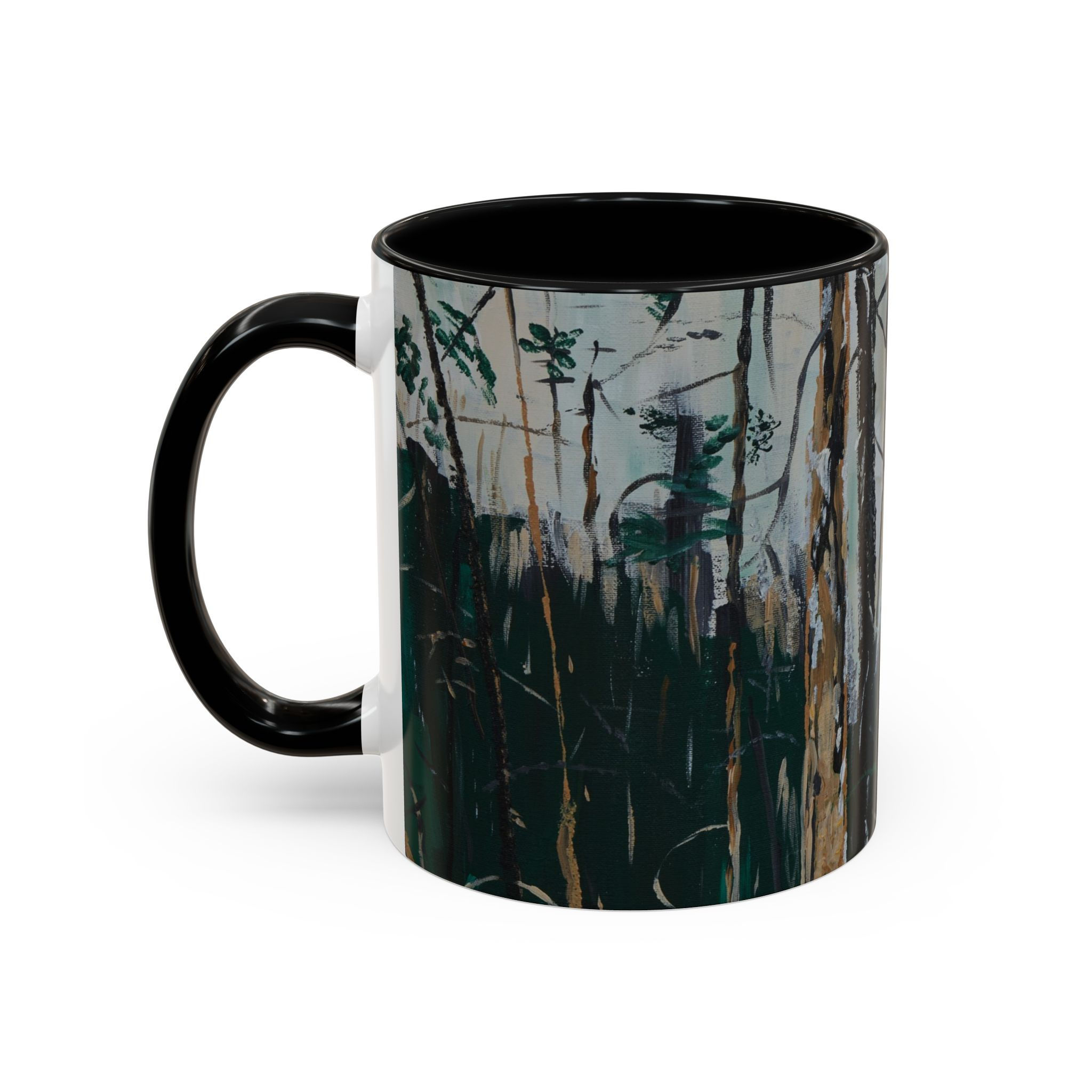 "Burnt Timber" – Artistic Ceramic Mug (11/15oz)