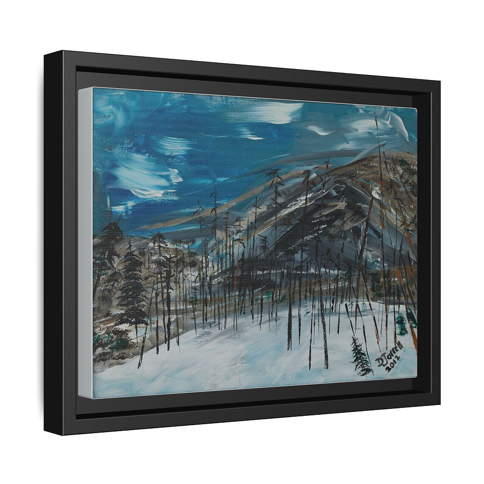 Thumbnail: "Mt. Stanley" - Framed Matte Canvas Wall Art