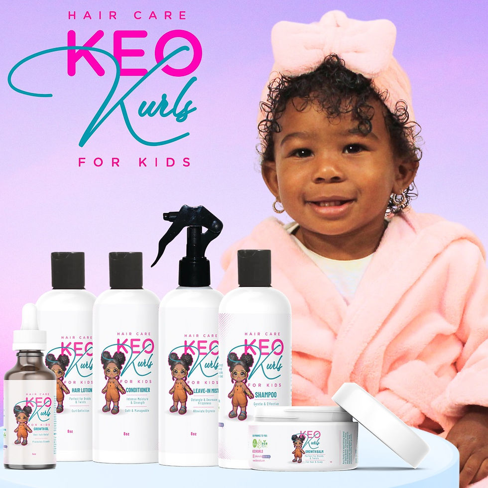 Keo and Her Products Purple Background