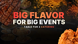 Table For 3 Catering