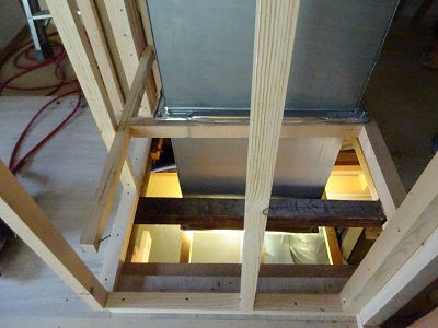 光ダクトによる日当たり改善リフォーム ダクト設置