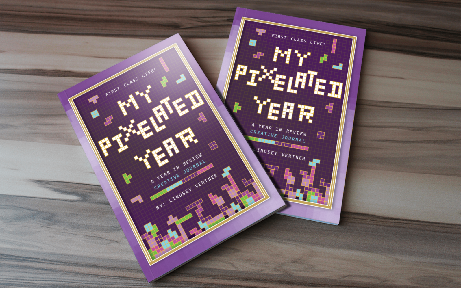 first class life my pixelated year year in review creative journal cover