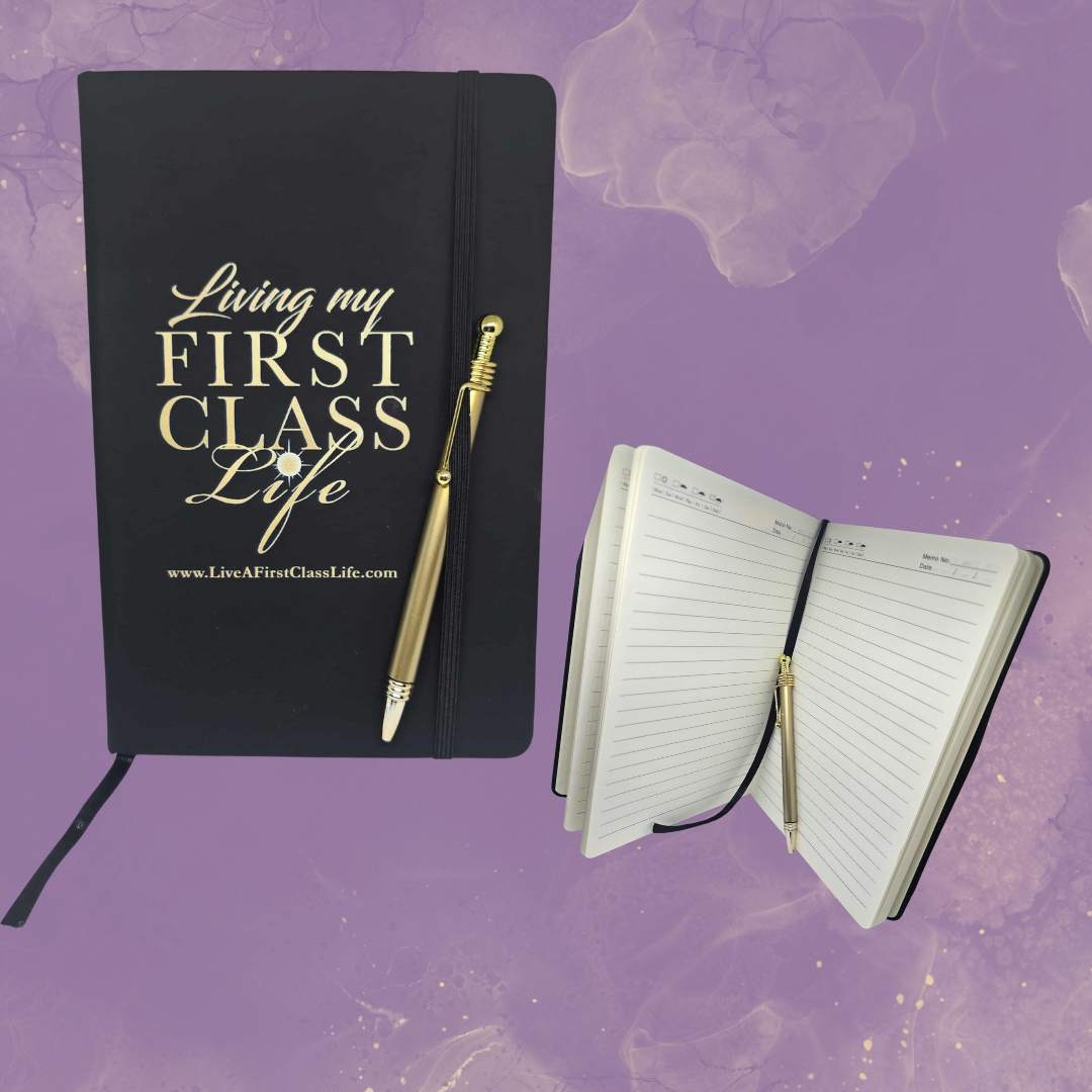 hardbound self-growth journal for goal setting and reflection blank notebook