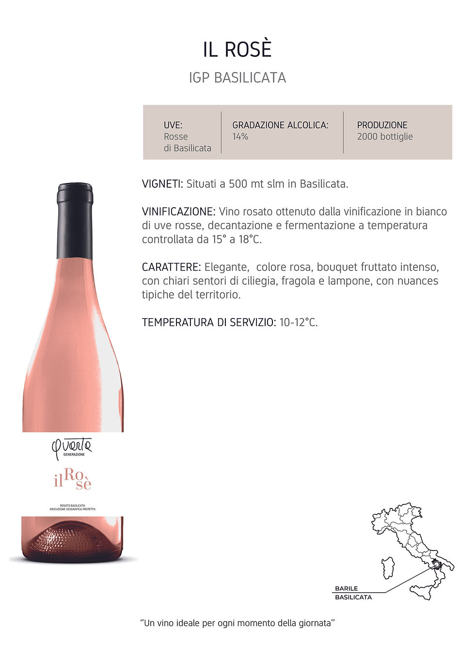 Thumbnail: IL ROSÈ IGP BASILICATA