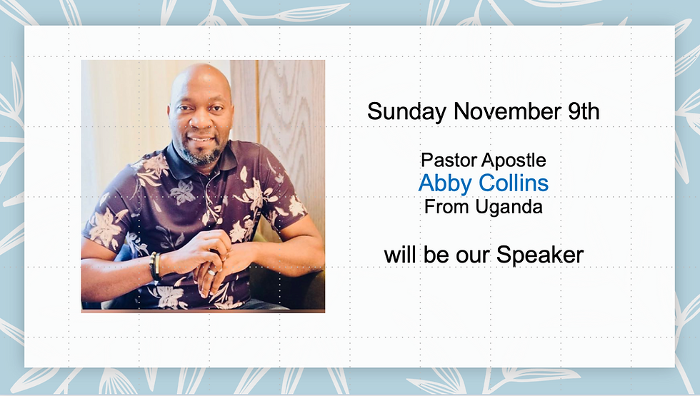 Special Speaker from Uganda