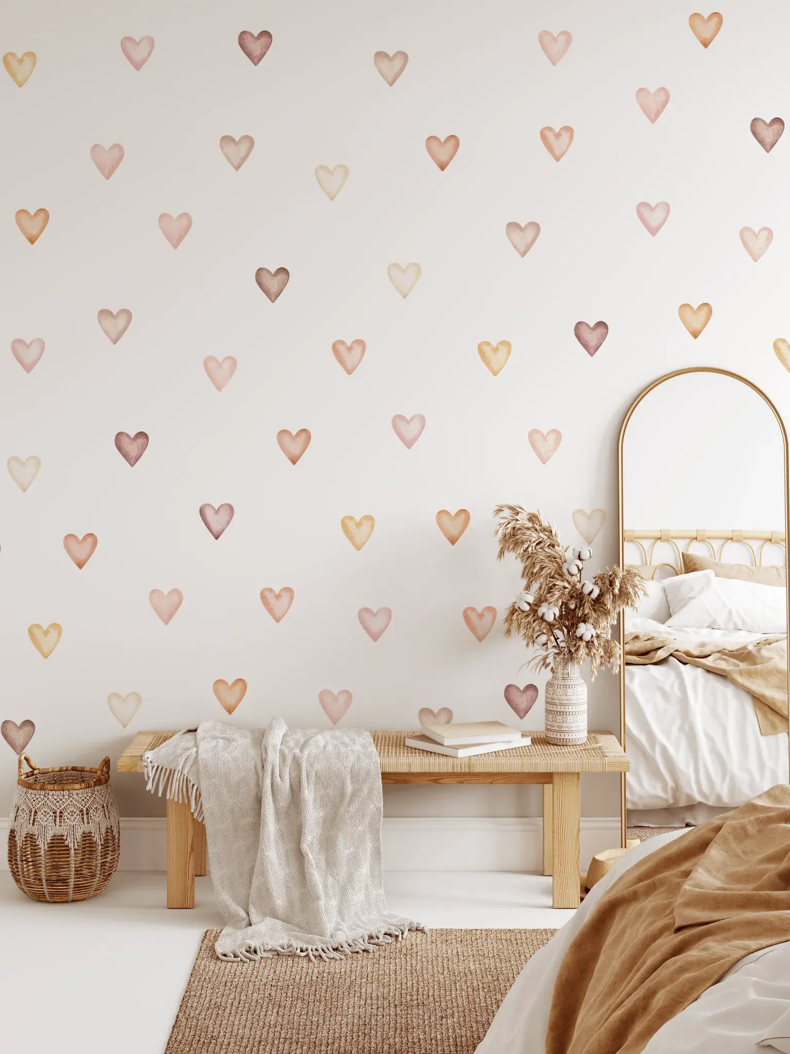 hearts decals for room