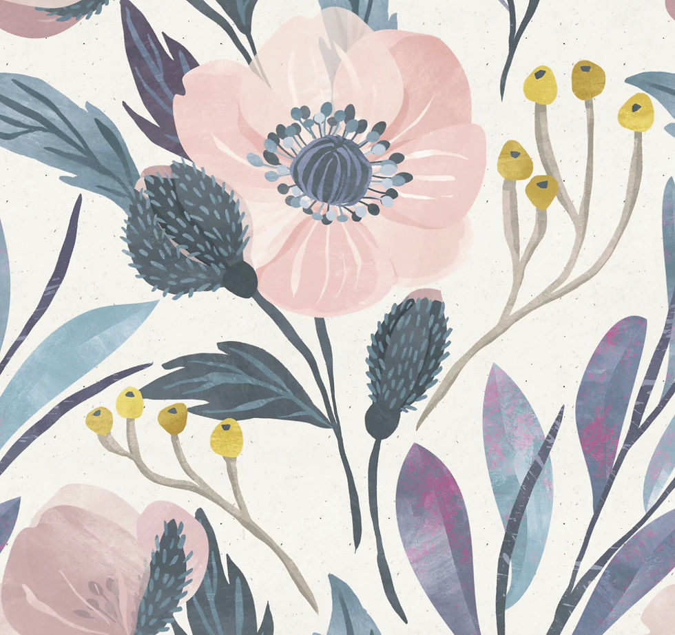 Moody Floral Peel and Stick Wallpaper