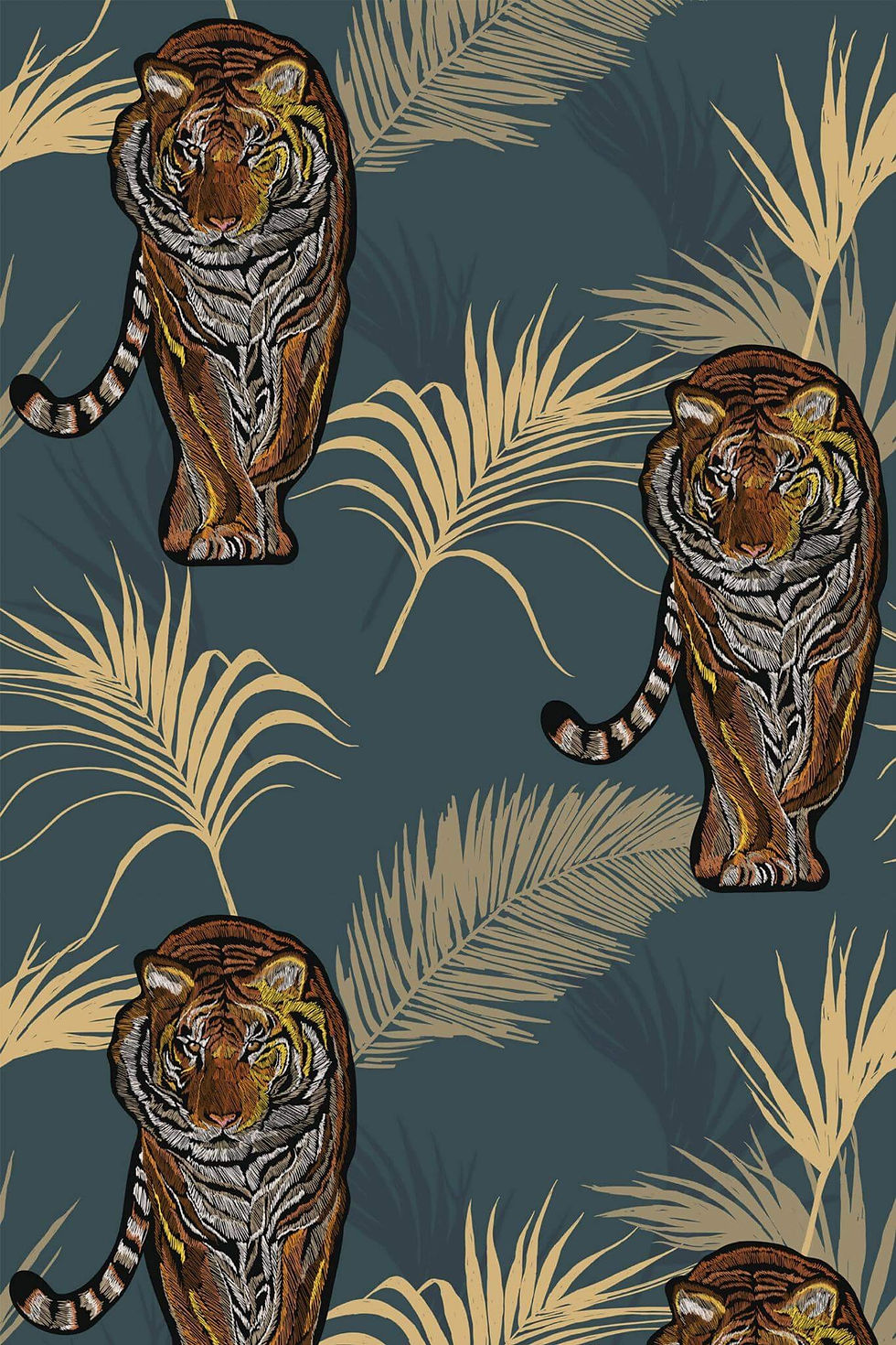 Tropical tiger Wallpaper