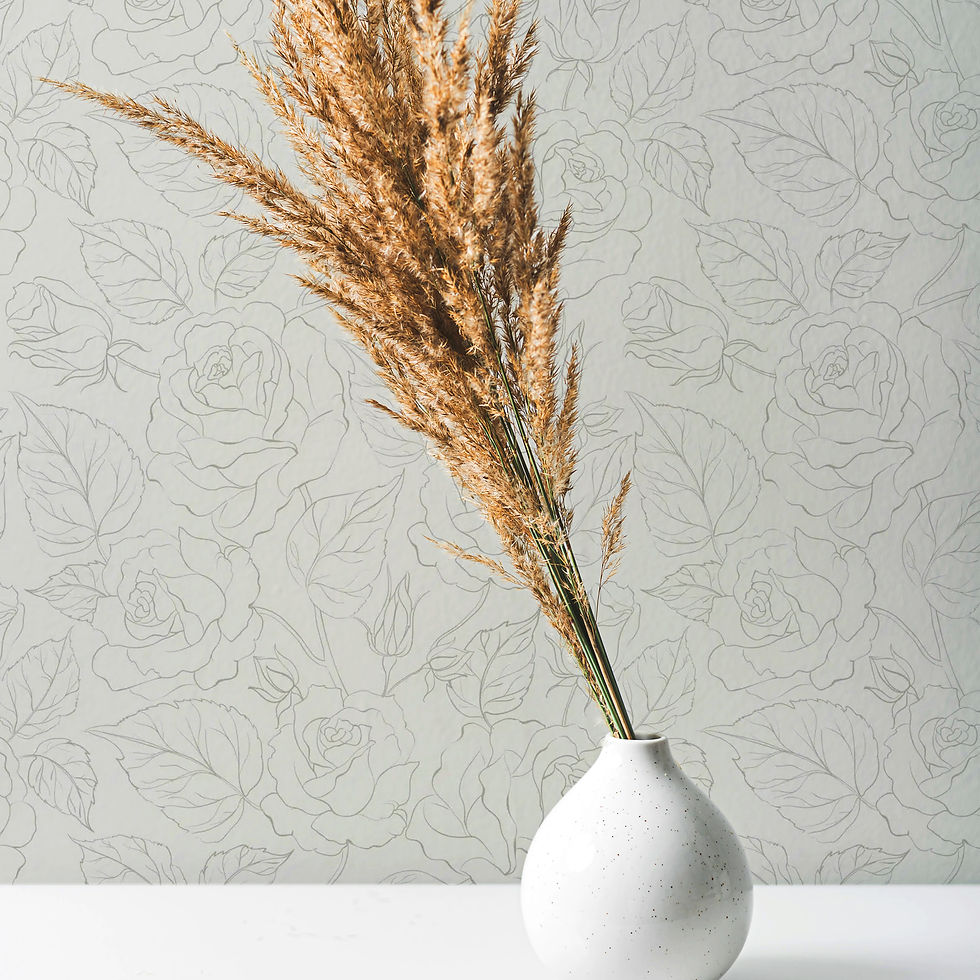 Delicate Rose Peel and Stick Wallpaper