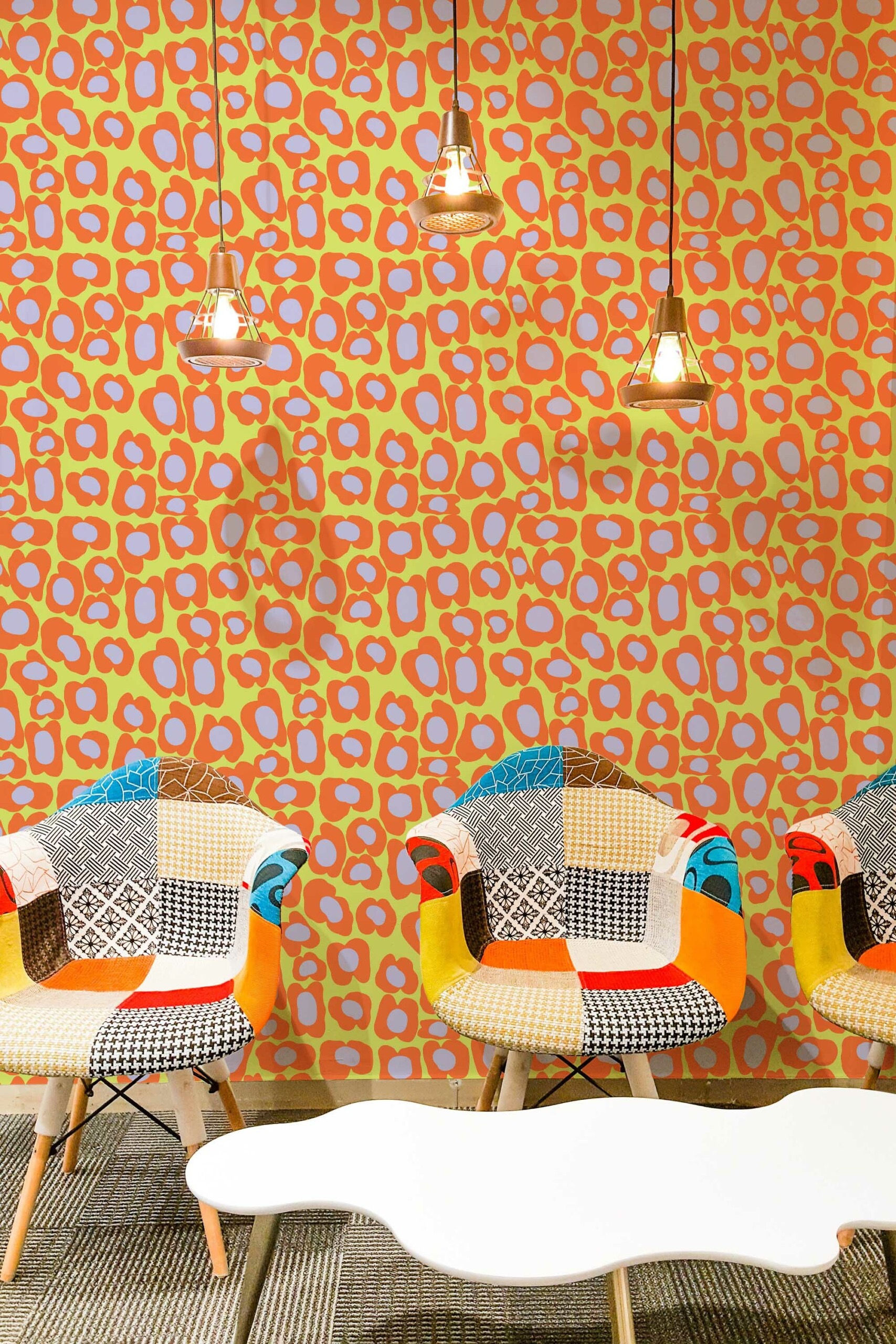 Bold Retro wallpaper kids restaurants