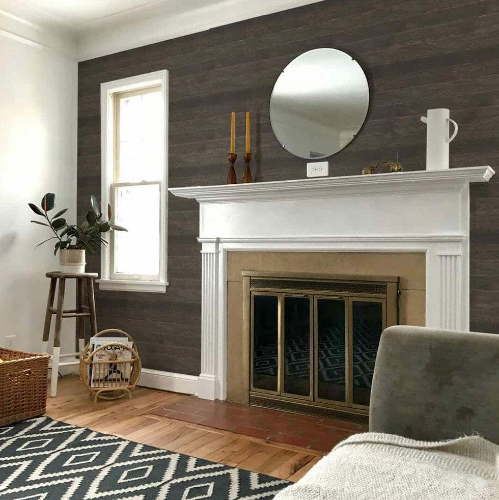 Dark Wood Peel and Stick Wallpaper