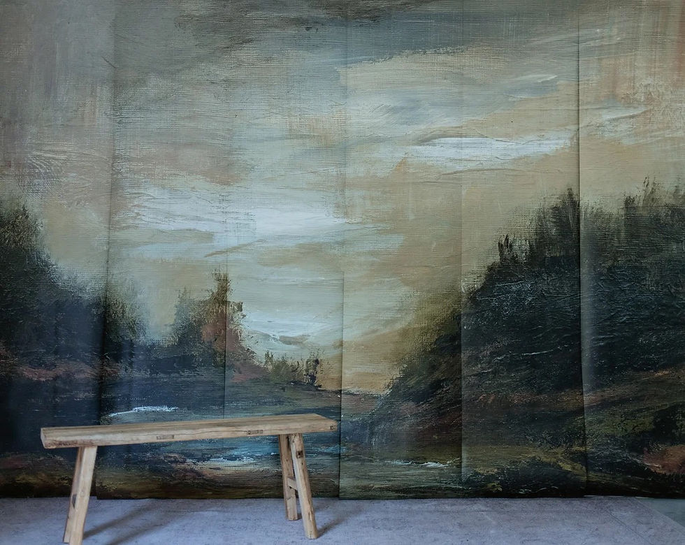 Sunset Forest Mural