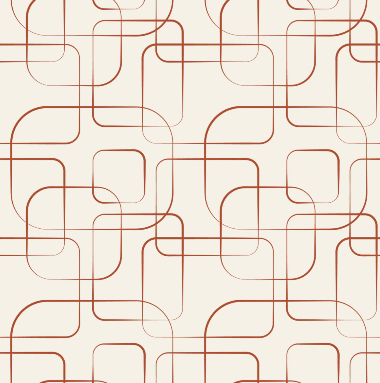 Geometric Square Lines by Peel & Paper