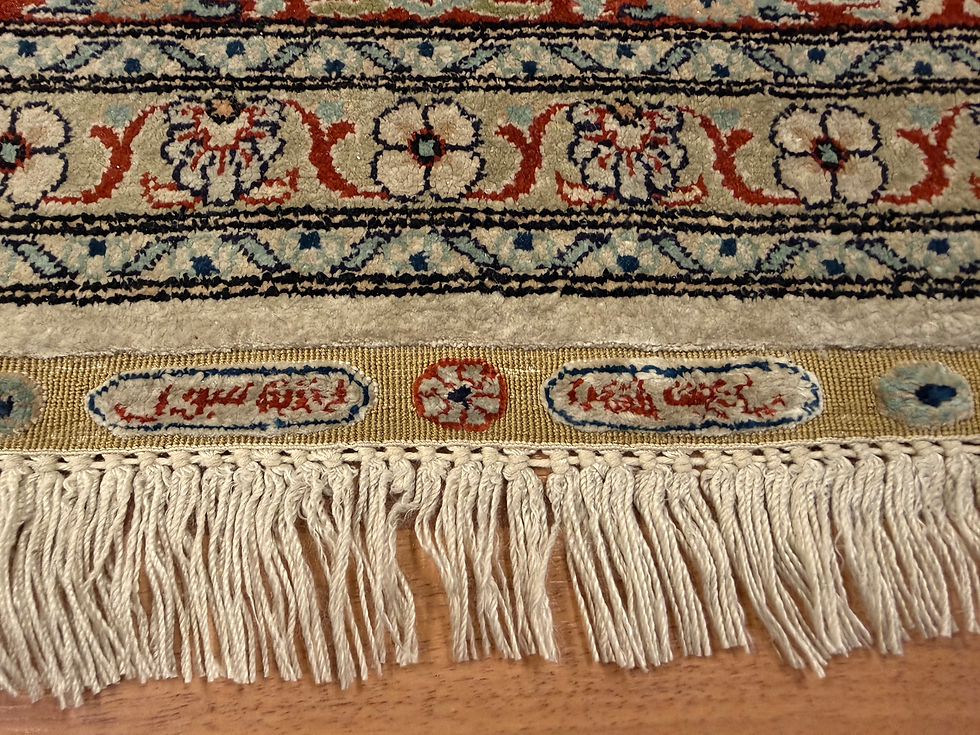 Pikkukuva: Käsinsolmittu vintage Hereke silkki