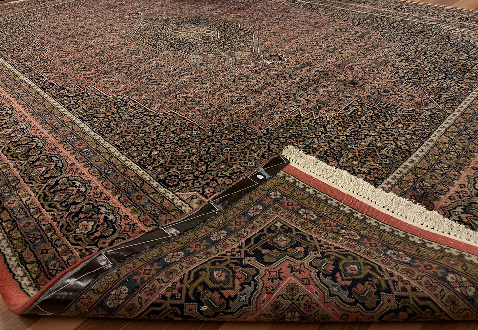 Pikkukuva: Käsinsolmittu Intialainen-bidjar suuri matto 360*250