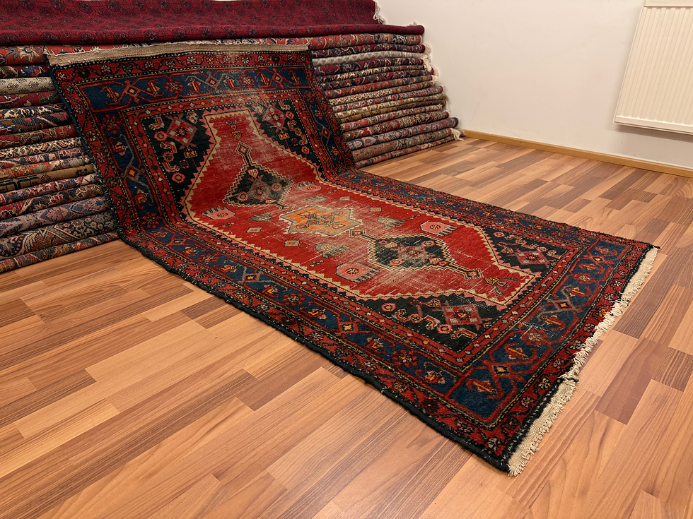 Pikkukuva: Käsinsolmittu Hamadan (vintage) matto 210*125