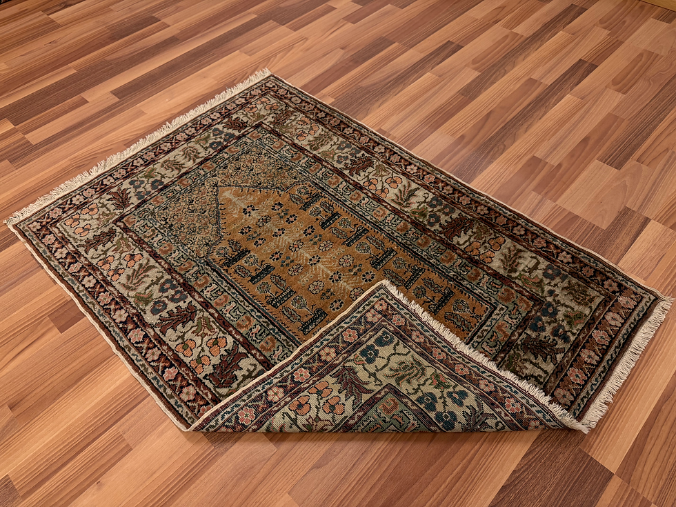 Pikkukuva: Käsinsolmittu vintage Kashmir matto 125*85