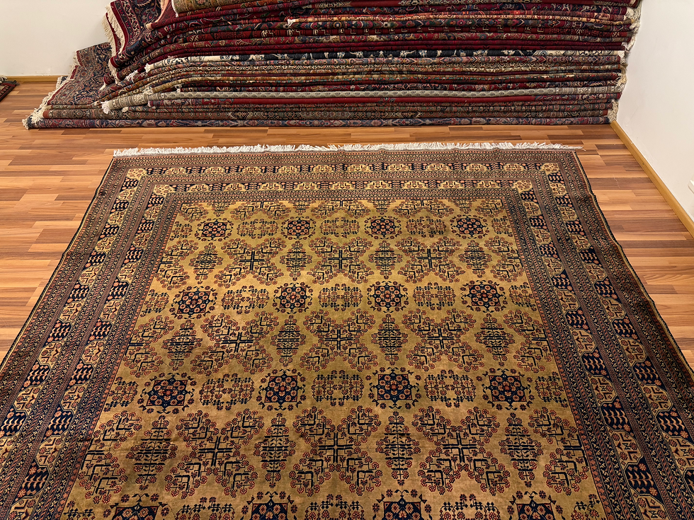 Pikkukuva: Käsinsolmittu suuri matto(12 neliömetriä) 400*300