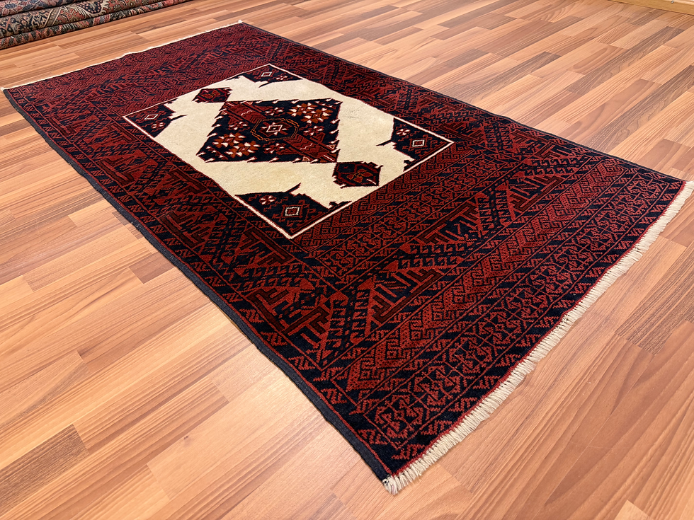 Pikkukuva: Käsinsolmittu Afganistanilainen-Beluch matto 168x89