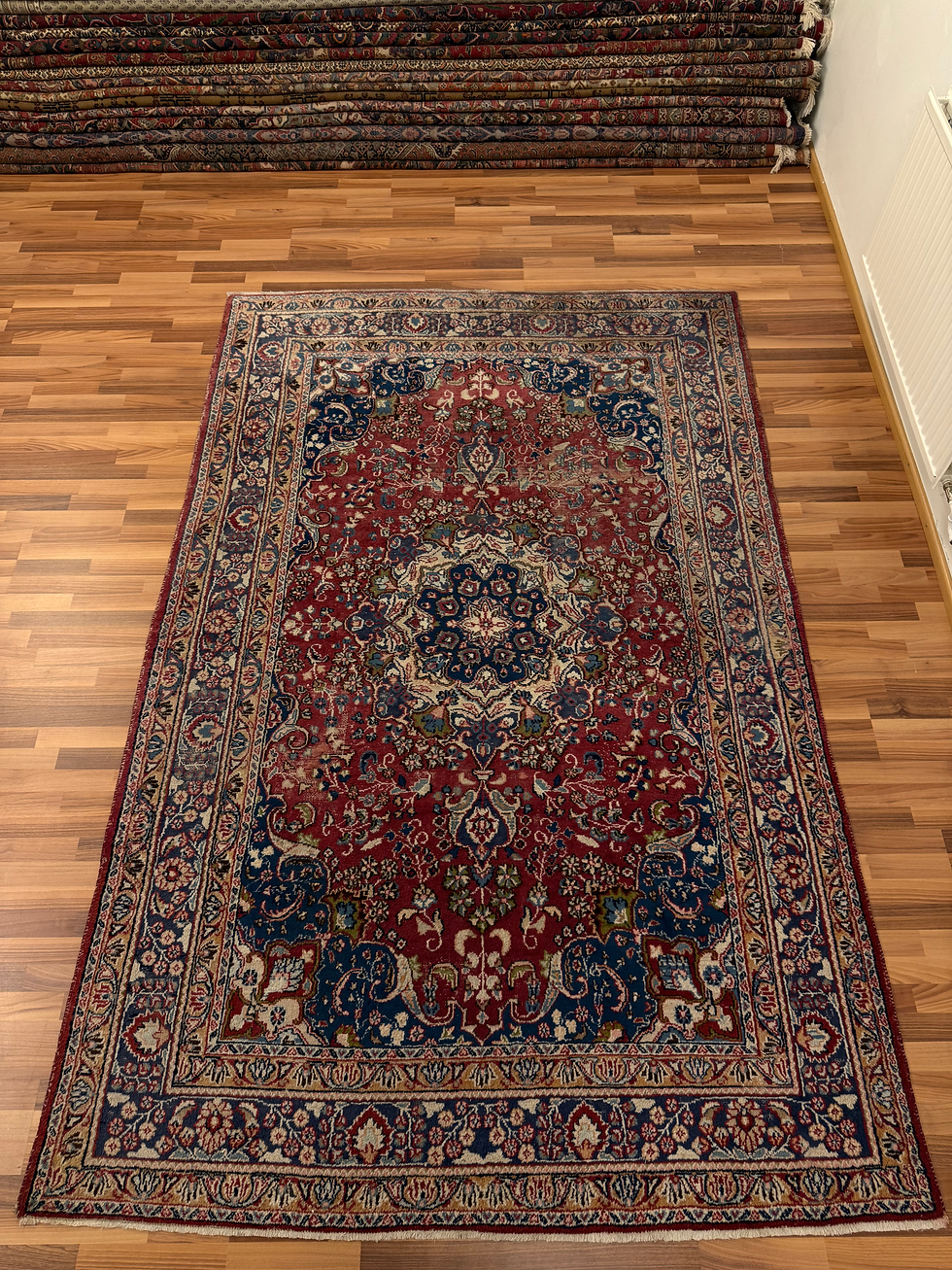 Pikkukuva: Käsinsolmittu Persialainen semiantiikki matto 295*192