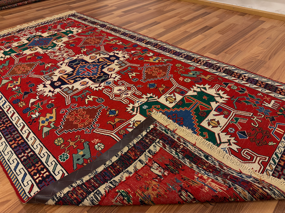 Pikkukuva: Upea käsinsolmittu persialainen matto 207*113