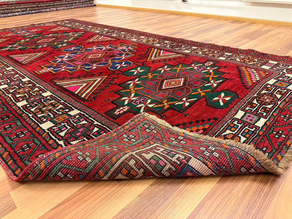 Pikkukuva: Upea käsinsolmittu semiantiikki persialainen matto 305*160