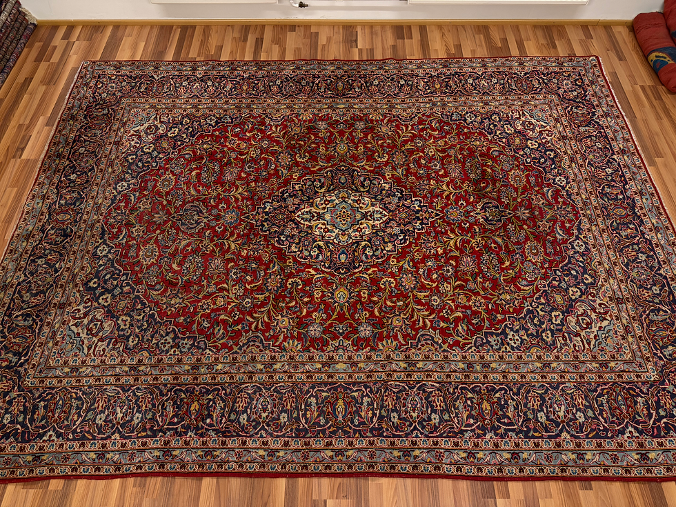 Pikkukuva: Upea käsinsolmittu persialainen suuri matto 400*300