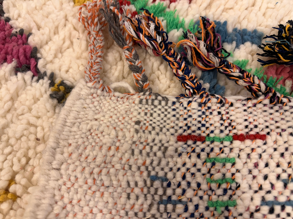 Pikkukuva: Käsinsolmittu Marokkolainen matto (uusi) 100*60