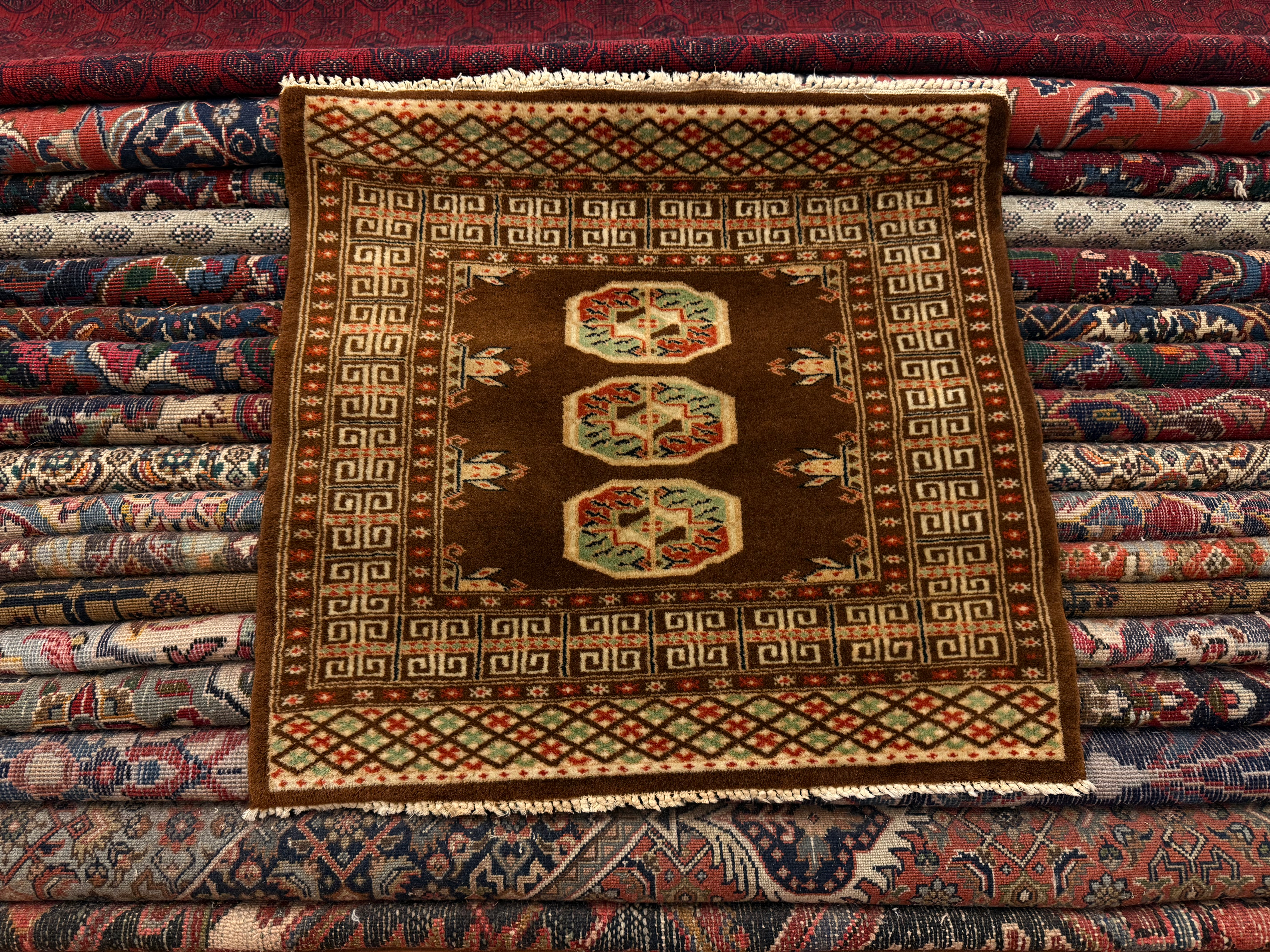 Käsinsolmittu Persialainen matto 62*58