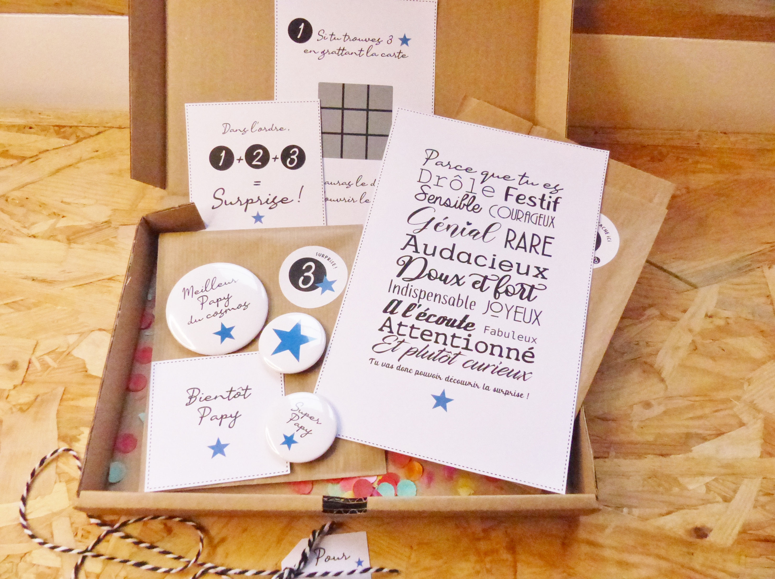BOX SURPRISE pour le futur papy