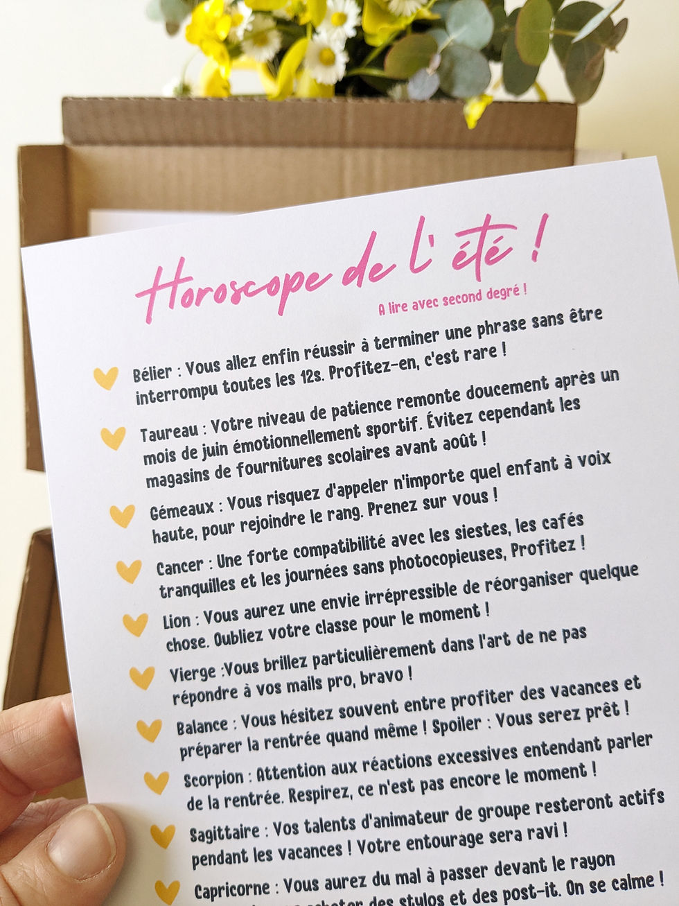 Miniature : La petite BOX SURPRISE pour la Maîtresse