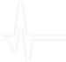 White EKG line for healthcare logistics software