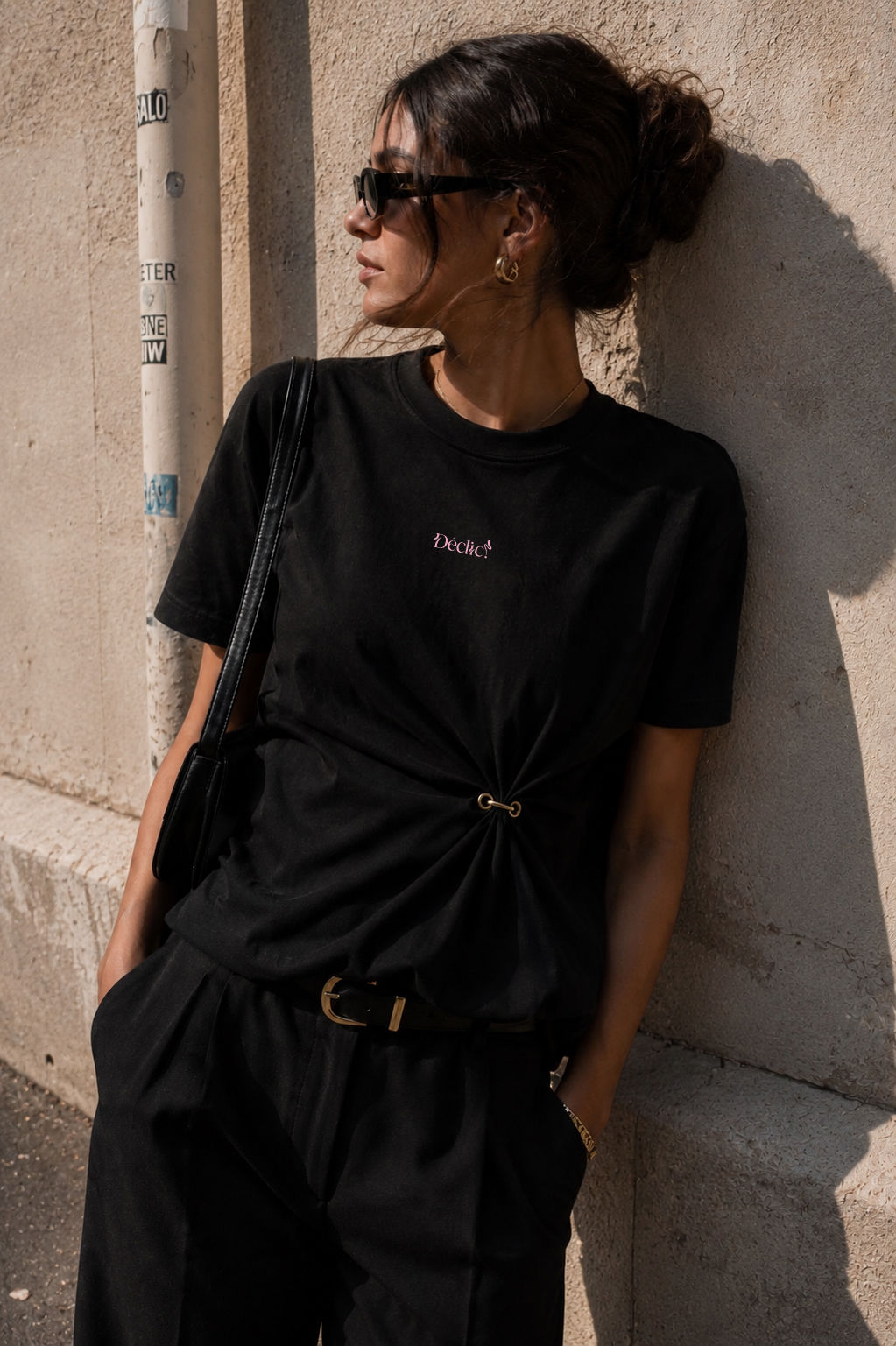 T-Shirt Noir "L’AIR DE RIEN"