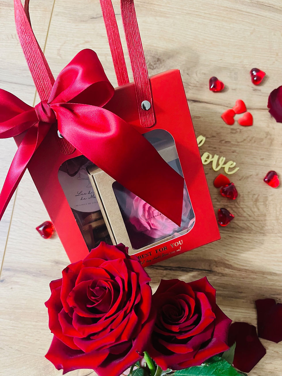 Miniature : Coffret bougie et minis sablés - Saint-Valentin 2026