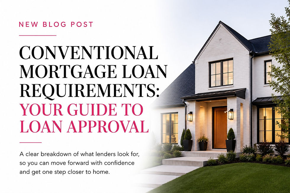 Jacqueline OShaughnessy blog about qualifying for a conventional home loan