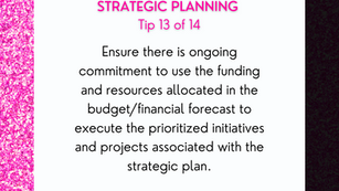 14 Days Of Strategic Planning Tips - Tip #13