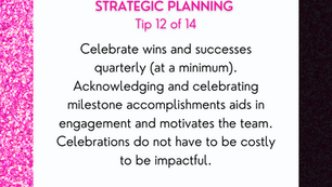 14 Days Of Strategic Planning Tips - Tip #12