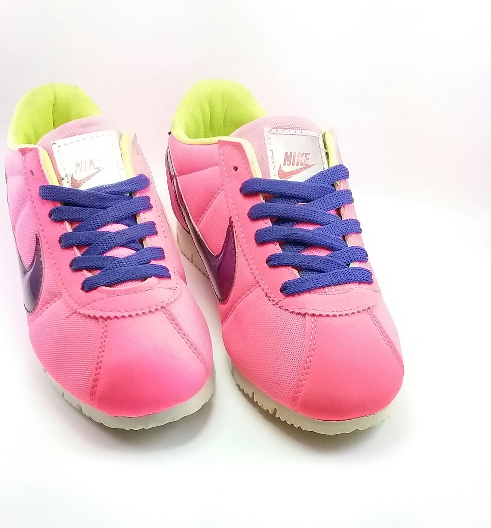 Küçük resim: Nike cortez premium classic  running sneakers tracking  trainers woman's