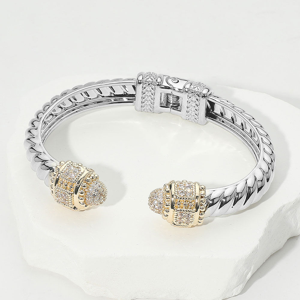 Twisted Hinge Cuff Bracelet