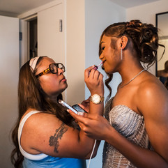 Emotional getting ready moments before prom